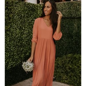 Roolee small dusty pink dress nwt